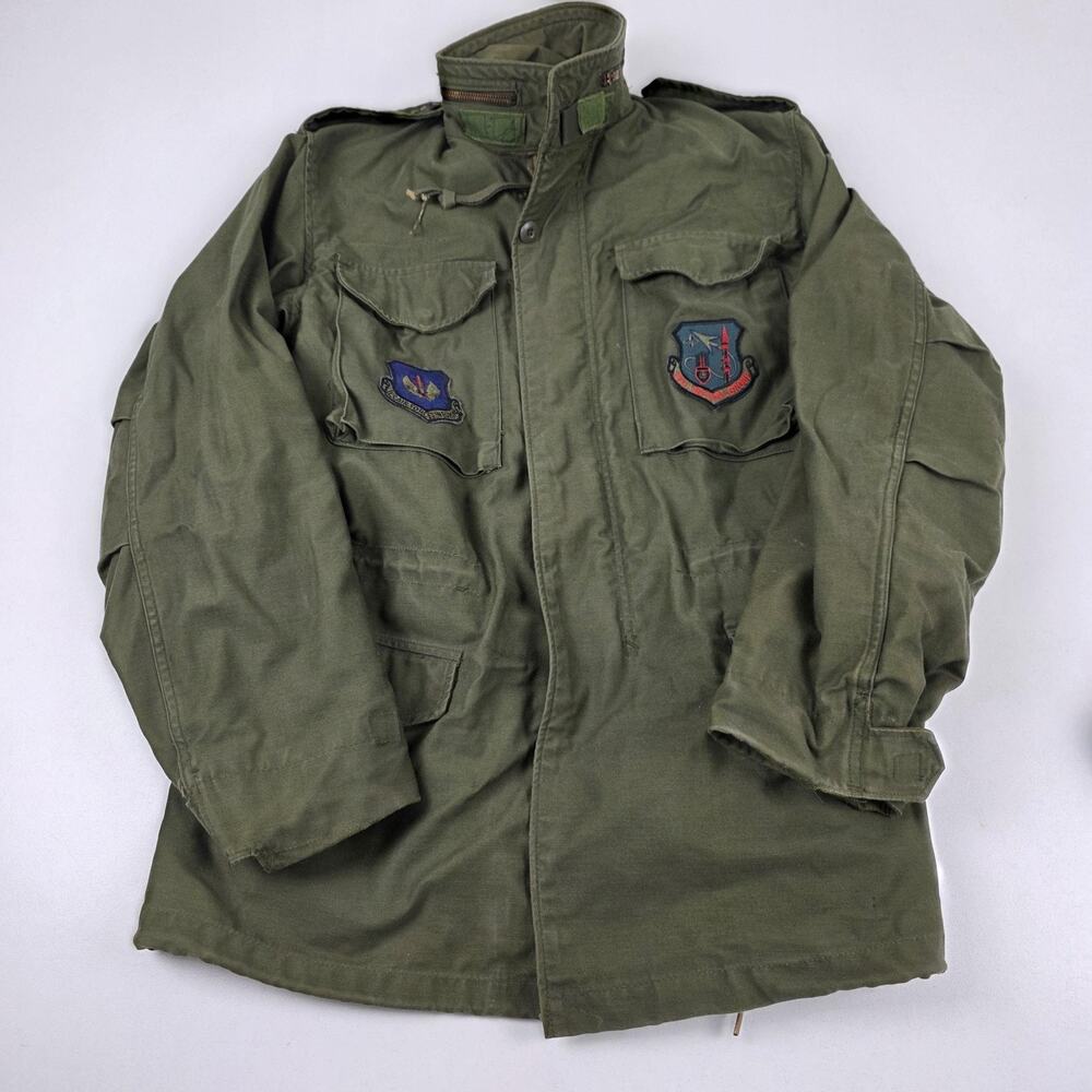 Vintage US Air Force OG-107 Field‎ Jacket Small Long Alpha Industries Cold